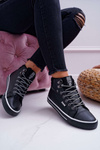 Trampki Damskie Big Star Wysokie Czarne Ocieplane EE274410