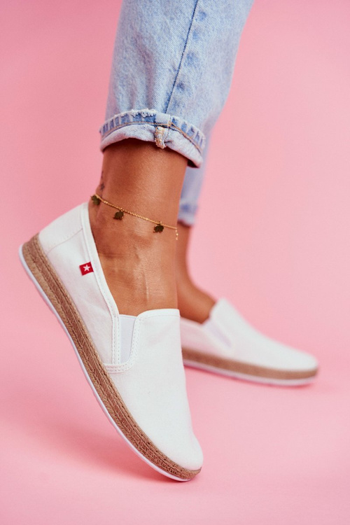 Espadryle Damskie Big Star Slip-on Białe FF276038