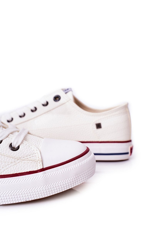 Męskie Skórzane Trampki Big Star II174001 Białe