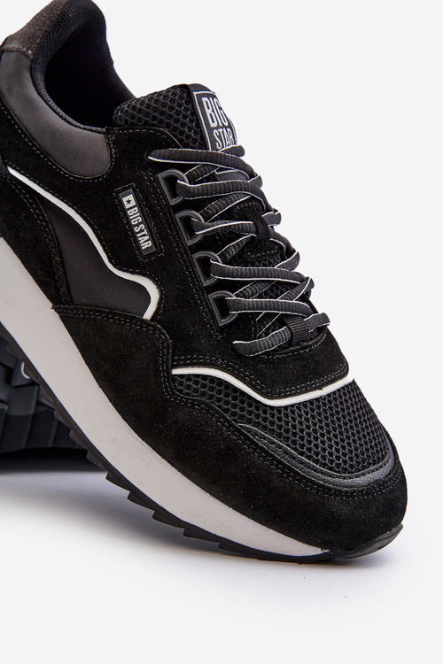 Sneakersy Męskie Big Star NN174321 Memory Foam System Czarne