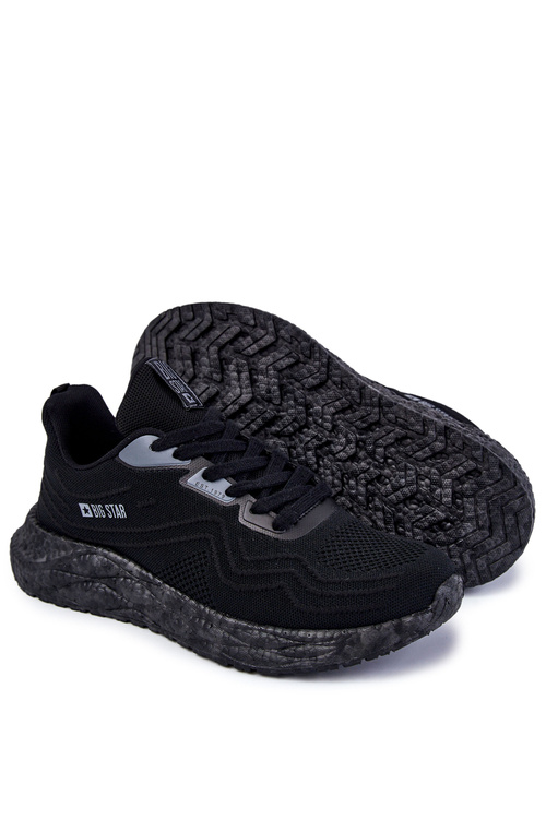 Lekkie Męskie Buty Sportowe Big Star KK174018 Czarne