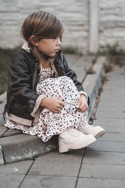 Dziecięce Botki Skórzane Z Suwakiem Beżowe Omua