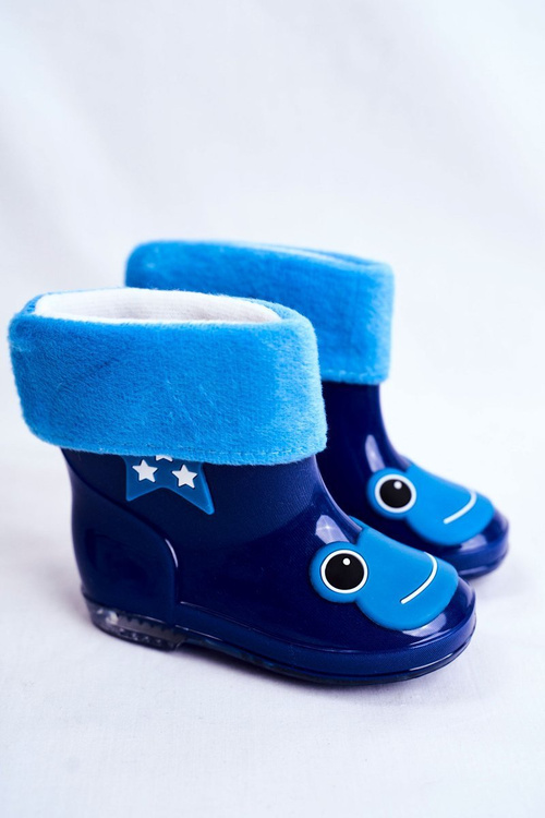 Dziecięce Gumowe Kalosze Granatowe Frog