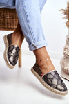 Espadryle Damskie Pleciona Podeszwa Brązowe Big Star FF274A515