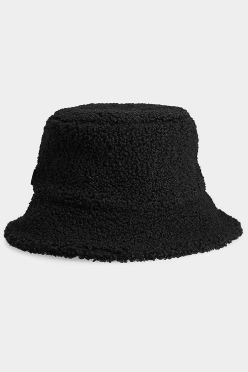 Kapelusz BUCKET HAT Pluszowy Damski 4F 4FAW23ACAPF283-20S Czarny