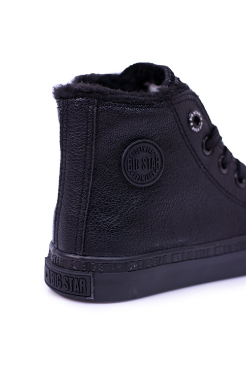 Big Star Dziecięce Wysokie Czarne Trampki Sneakersy BB374141