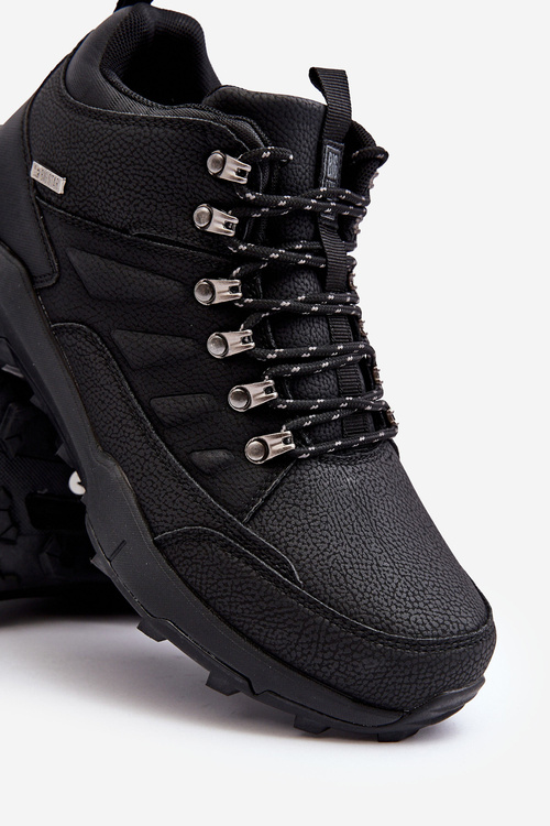 Ocieplane Sneakersy Męskie Czarne Big Star MM174156