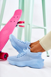 Wsuwane Buty Sportowe Damskie Jasnoniebieskie Dalmiro
