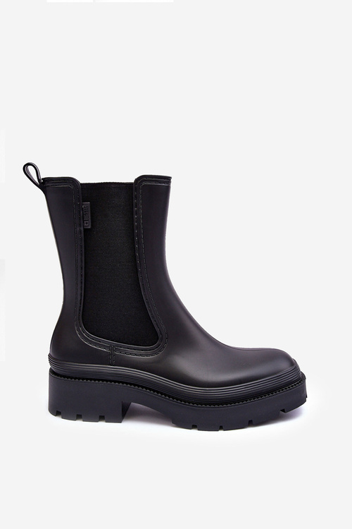 Matowe Kalosze Botki Big Star MM274695 Czarne