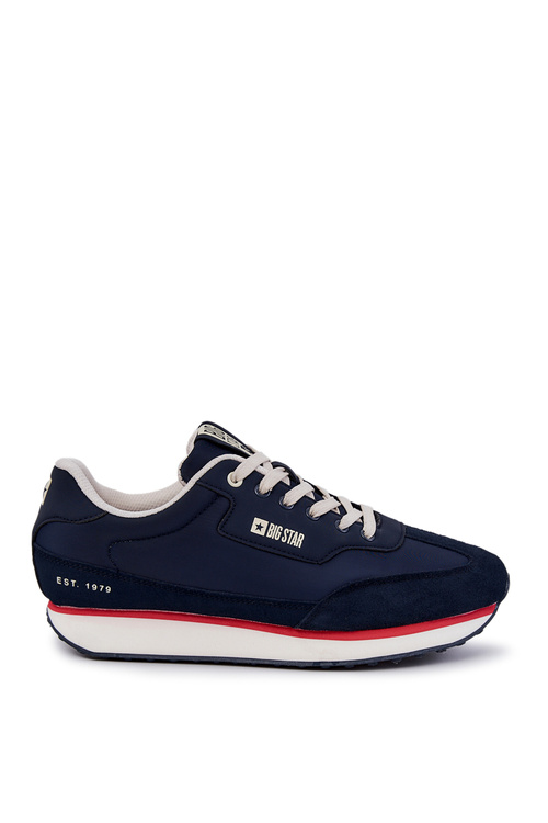 Męskie Sneakersy Memory Foam Big Star JJ174296 Granatowe