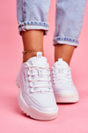 Damskie Sportowe Obuwie Sneakersy Big Star Białe FF274681