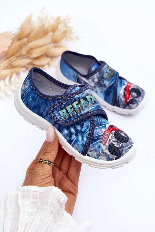 Chłopięce Papcie Befado 974X507 Niebieskie