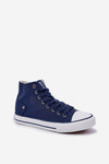 Damskie Wysokie Trampki Big Star DD274333 Granatowe