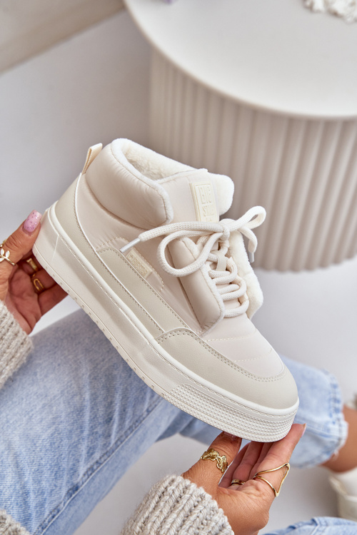 Śniegowce Damskie Big Star OO274A531 Kremowe