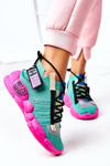 Damskie Sportowe Buty Sneakersy Zielone Bubble Tea