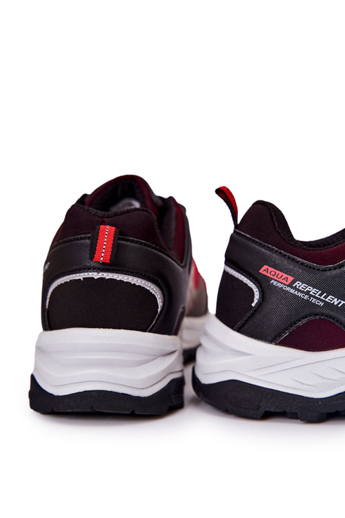 Męskie Buty Sportowe Wiązane Czerwone Grenberd