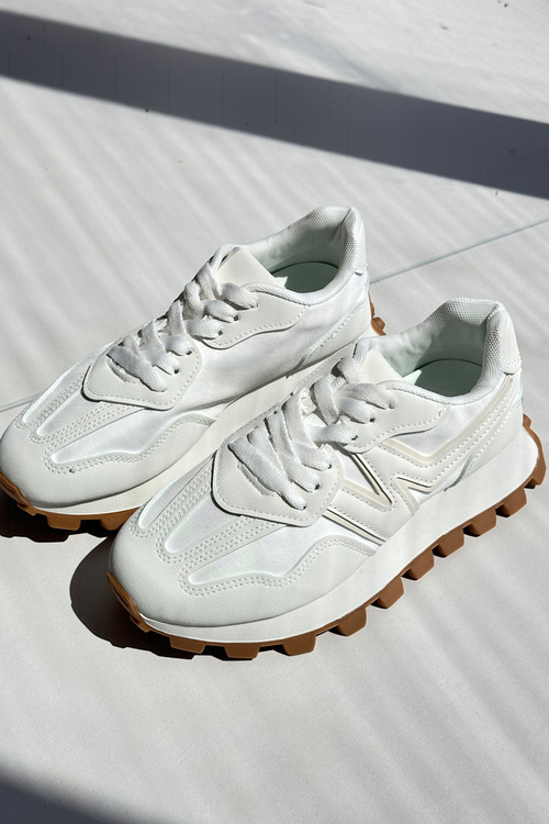 Sneakersy Buty Sportowe Damskie Białe Kalelia