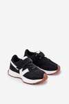 Sneakersy Dziecięce Na Rzep Czarne Tezzu