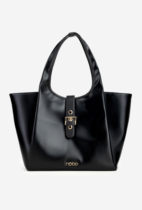 Torebka Shopperka Z Klamrą NOBO BAG6010-020 Czarna