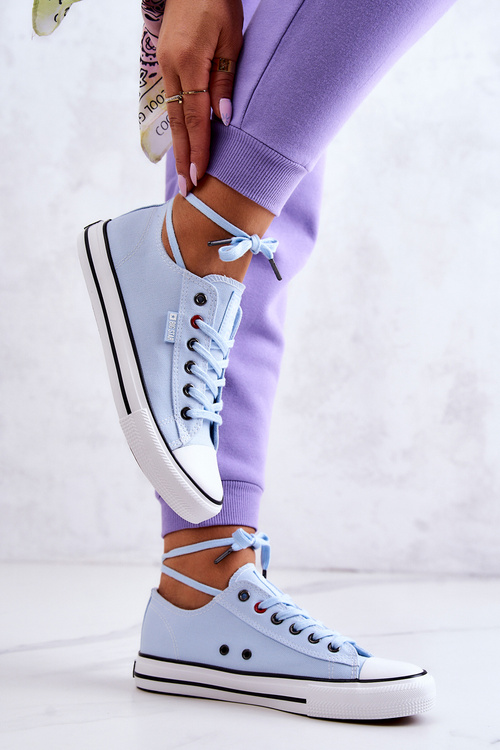 Niskie Trampki Damskie Big Star JJ274A004 Niebieskie