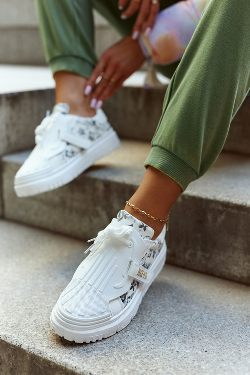 Damskie Sportowe Buty Sneakersy Biało-Czarne Your Dreams