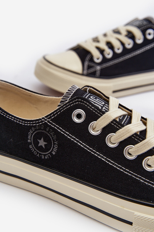 Niskie Trampki Męskie Big Star NN174099 Czarne