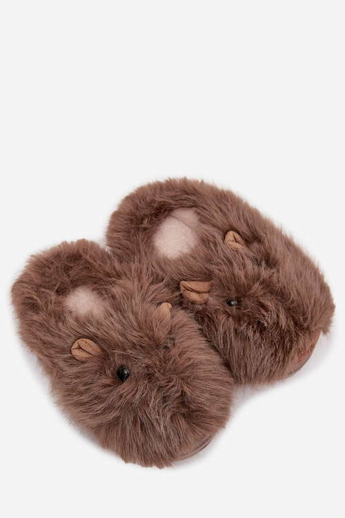 Futrzane Kapice Damskie Kapibary Brązowe Pravelle