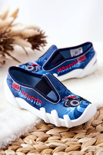 Buty Papcie Befado Wsuwane 290X217 Niebieskie