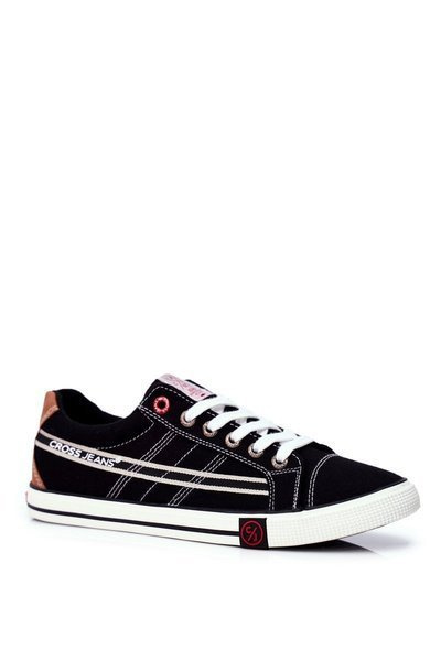 Trampki Męskie Cross Jeans Czarne FF1R4041C