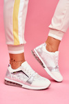 Sportowe Damskie Buty Sneakersy Białe Helly