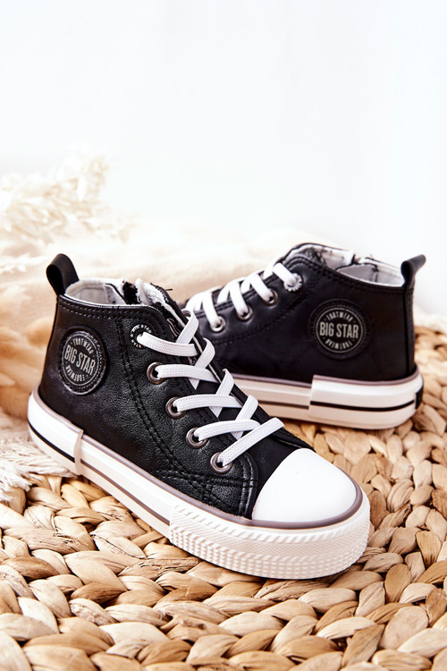 Dziecięce Wysokie Trampki BIG STAR II374003 Czarne