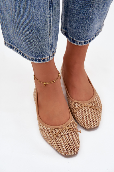 Baleriny Z Plecionką I Kokardką Camel Belirra
