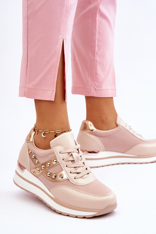 Buty Sportowe Z Ćwiekami Nude Adley