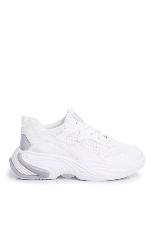 Sportowe Damskie Buty Kolorowe Białe Pinner