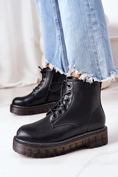 Damskie Ocieplane Workery Big Star II274110 Czarne