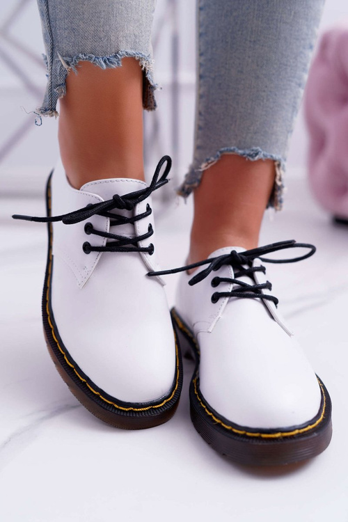 Damskie Półbuty Białe Martin