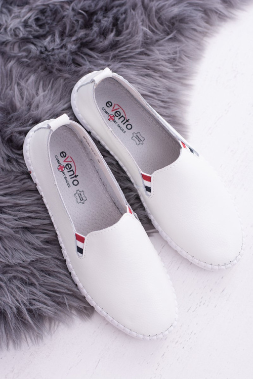 Damskie Białe Skórzane Tenisówki Bellara