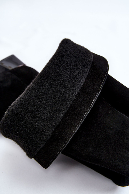 Zamszowe Kozaki Muszkieterki Laura Messi 2221 Czarne