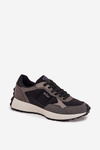 Buty Sportowe Sneakersy Męskie Lee Cooper LCJ-25-03-3795 Szaro-Czarne