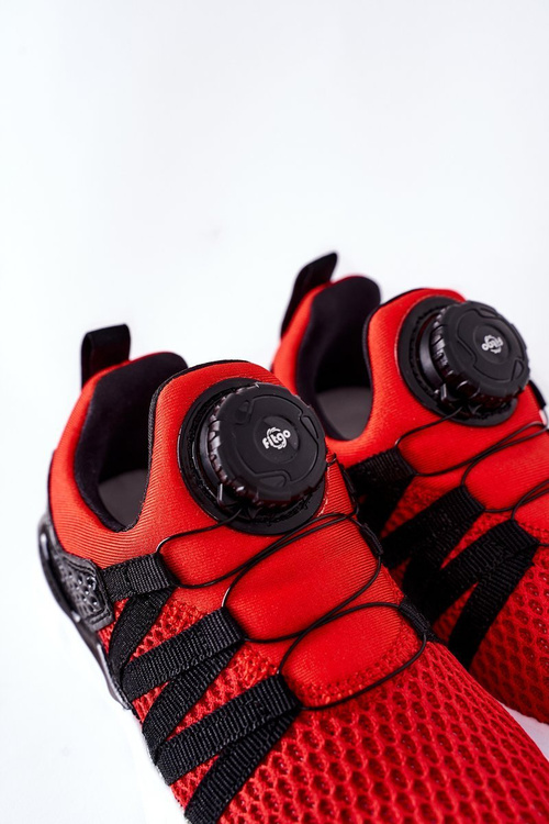 Dziecięce Sportowe Buty Z Pokrętłem ABCKIDS Czerwone