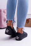 Damskie Trampki Big Star Szara Gwiazda Czarne AA274A008