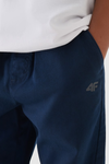 Chłopięce Spodnie Joggery Casual Gładkie 4F 4FJWMM00TTROM0812-31S Granatowe