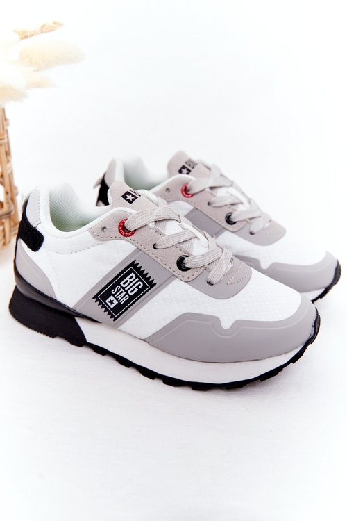 Dziecięce Sportowe Buty Memory Foam Big Star HH374168 Białe