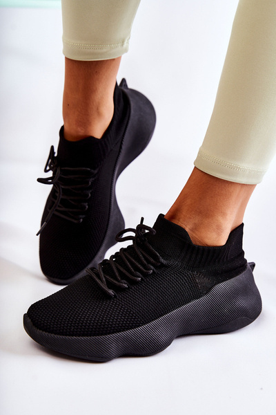 Wsuwane Buty Sportowe Damskie Czarne Dalmiro