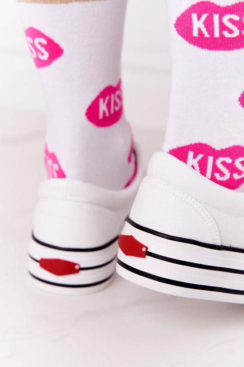 Damskie Tenisówki Na Platformie CROSS JEANS FF2R4001C Białe