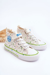 Dziecięce Wzorzyste Trampki Big Star LL374049 Białe