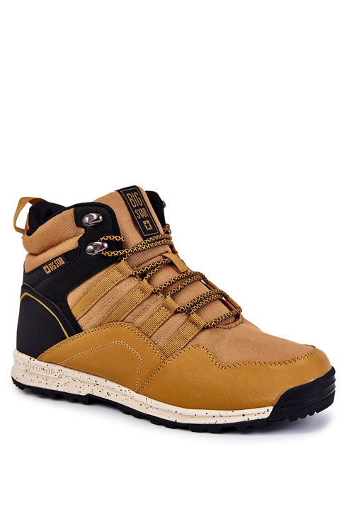 Damskie Wysokie Buty Trekkingowe Big Star KK274609 Camel