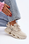 Sneakersy Damskie GOE NN2N4041 Beżowe