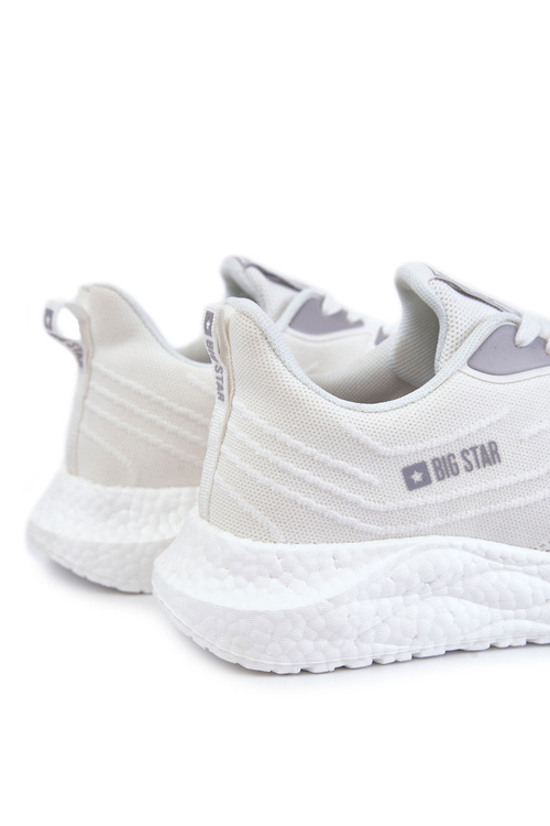 Lekkie Męskie Buty Sportowe Big Star KK174017 Białe