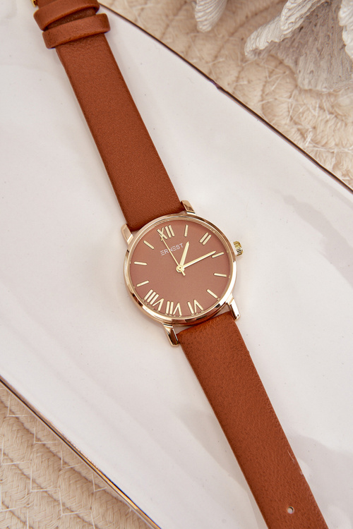 Damski Brązowy Zegarek Ernest E97316